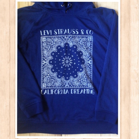 NWOT Levi's Blue Hoodie - Picture 5 of 6